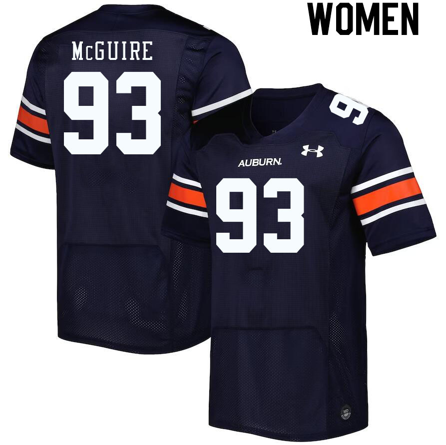 Women's Auburn Tigers #93 Evan McGuire Navy 2023 College Stitched Football Jersey